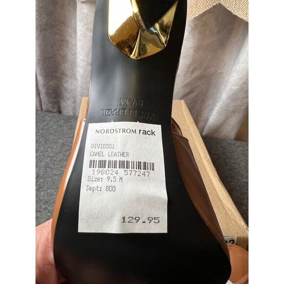 Woman's Heels Steve Madden Divine Camel Leather Size 9.5 - Picture 7 of 7